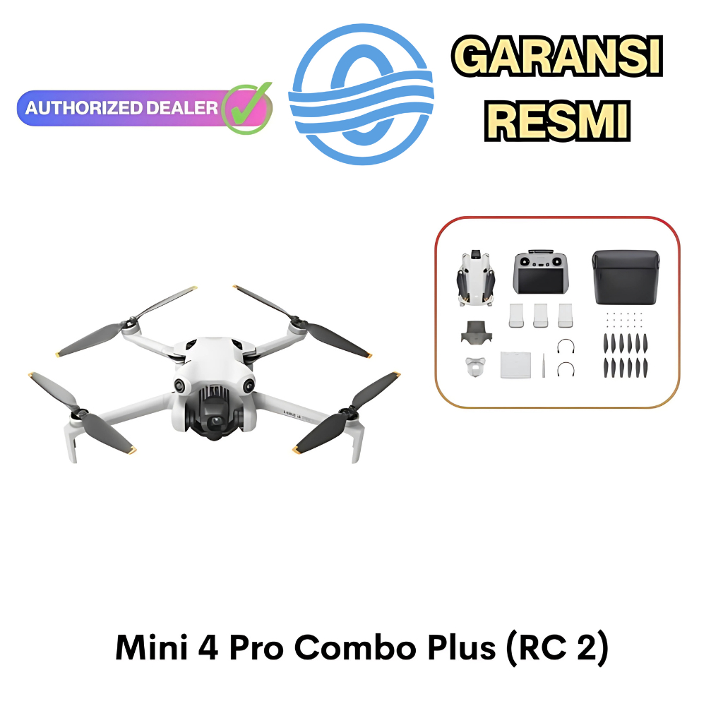 Jual Drone DJI Mini 4 Pro Combo Plus (DJI RC 2) Original Garansi TAM ...