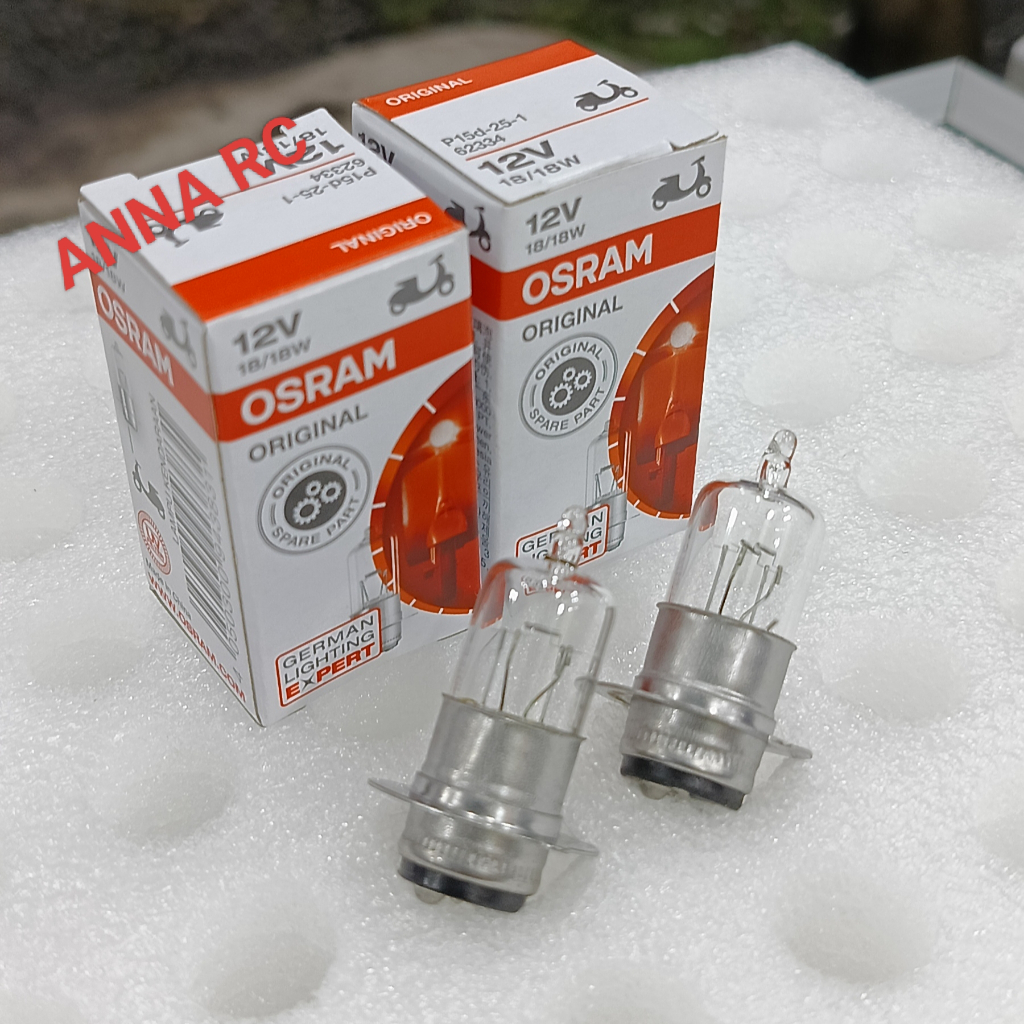Jual Bholam Lampu Motor Depan 2 Biji / Lampu Depan Osram Supra x125 ...