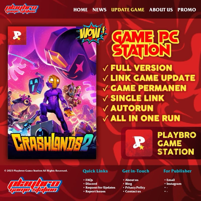 Jual Crashlands Game Pc Laptop Download To Play Bro Shopee Indonesia