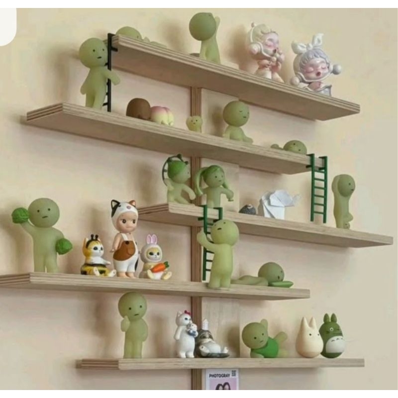 Jual rak display boneka mini / rak smiski house display Popmart funny ...