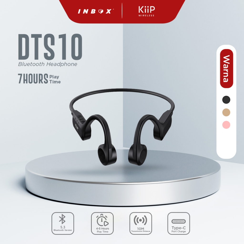 Jual KiiP - TWS - DTS10 Bone Conduction Wireless Headphone | Shopee ...
