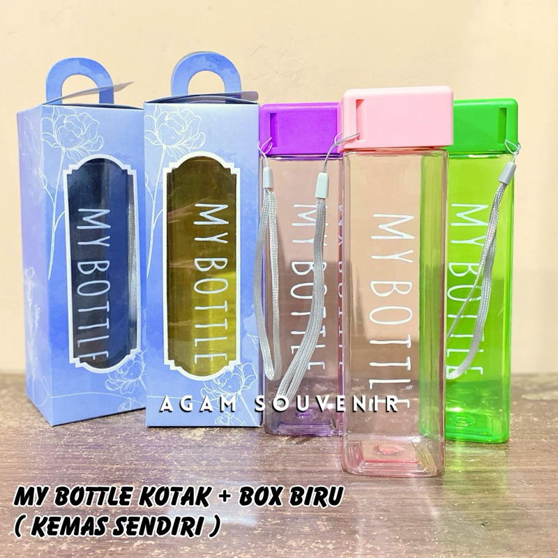Jual Souvenir my bottle kotak square persegi kemas box bukan botol ...
