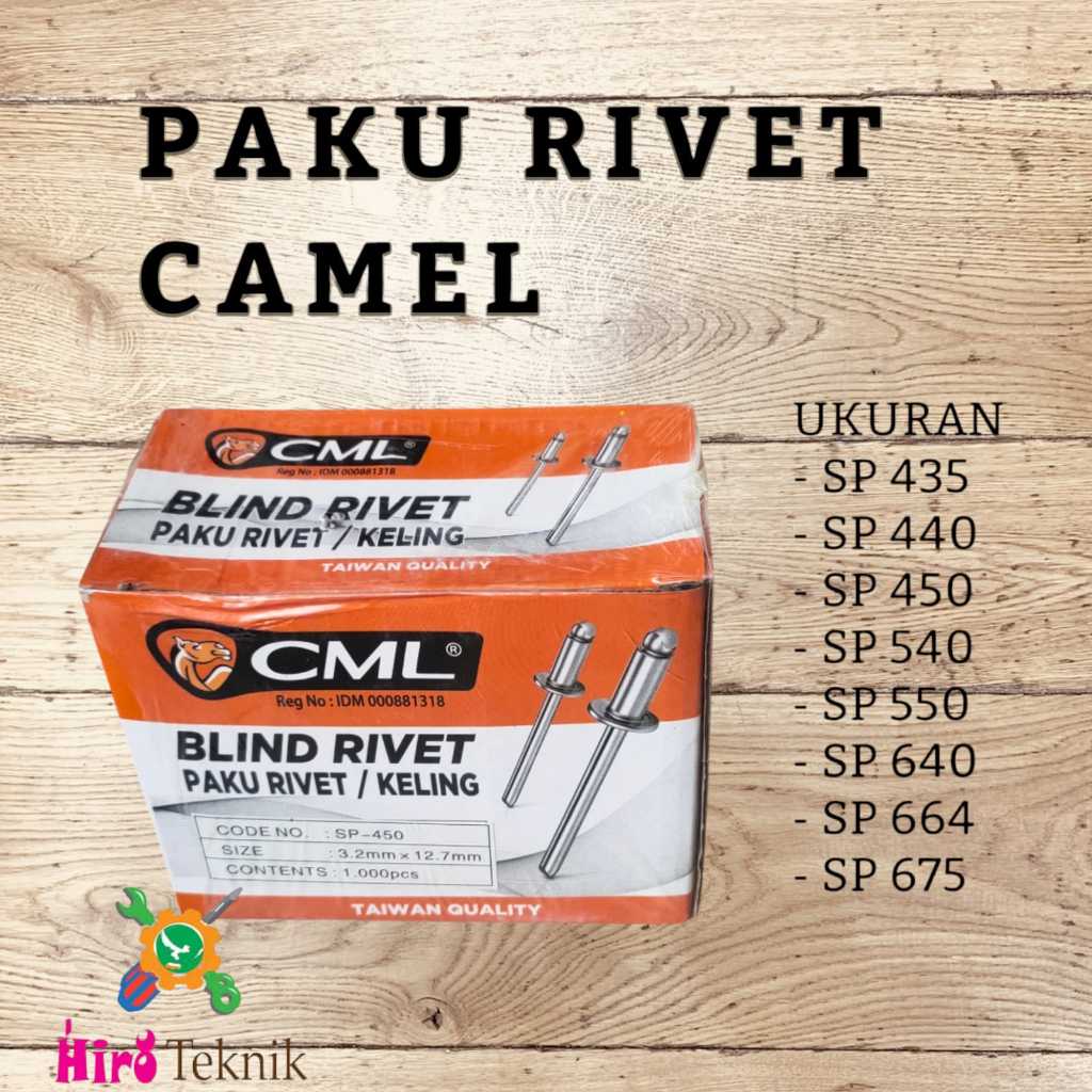 Jual Paku Rivet CML - Blind Rivet - SP 435 435 440 450 540 550 640 665 ...