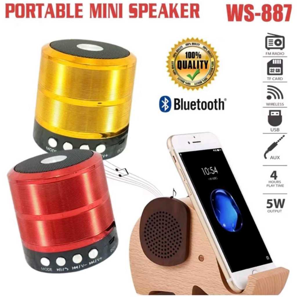 Jual Speaker Bluetooth Mini WS-887 Portable Wireless Speaker Music Box ...