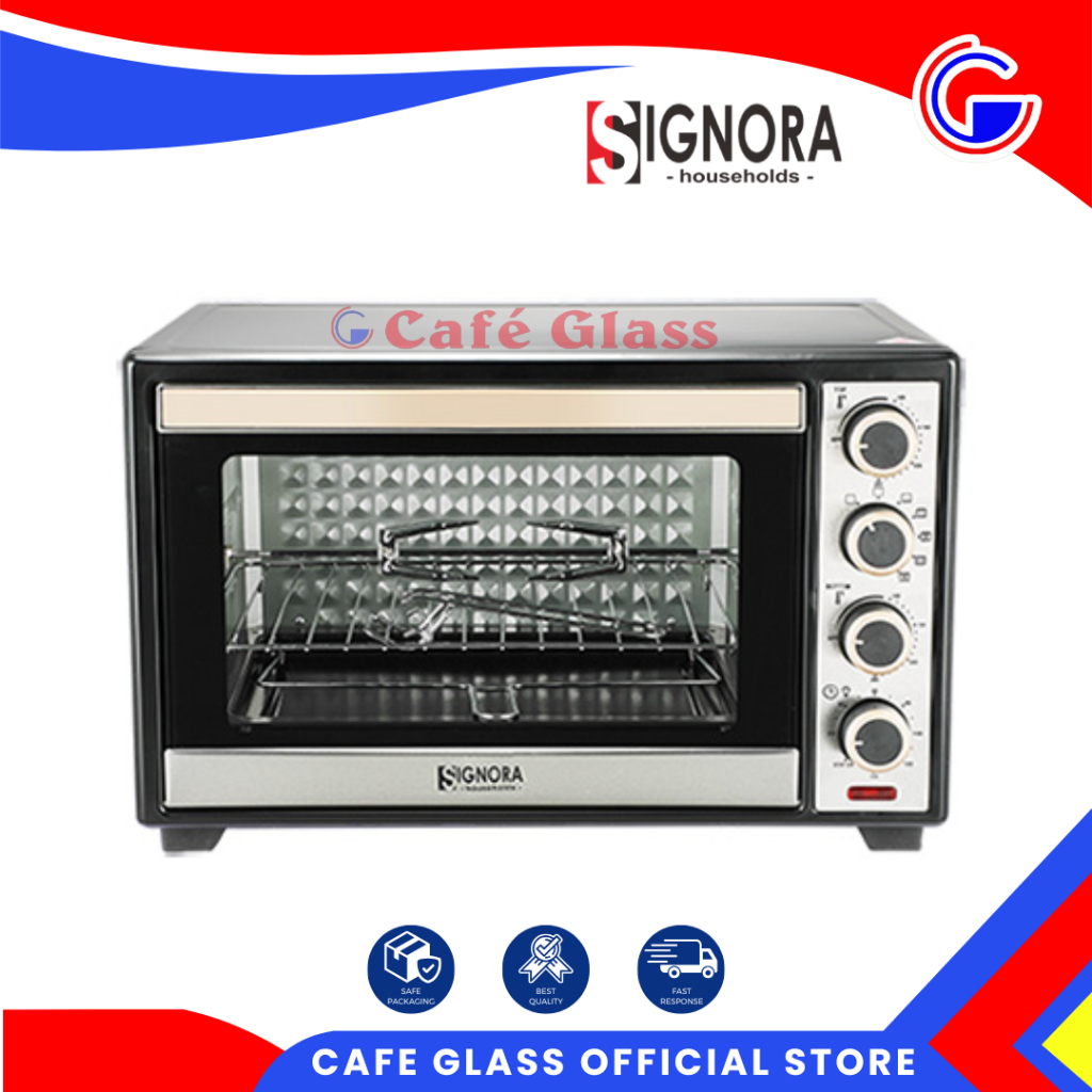 Oven Listrik 38L Api Atas Bawah – Signora Oven De Amore Rotisserie Convection Low Watt + Hadiah / Elektronik Alat Masak Baking [peti]