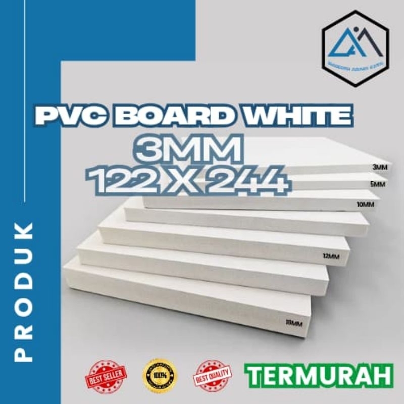Jual PVC Board / PVC foam board / Premium Uk 3mm, 5mm, 6mm, 9mm, 12mm ...