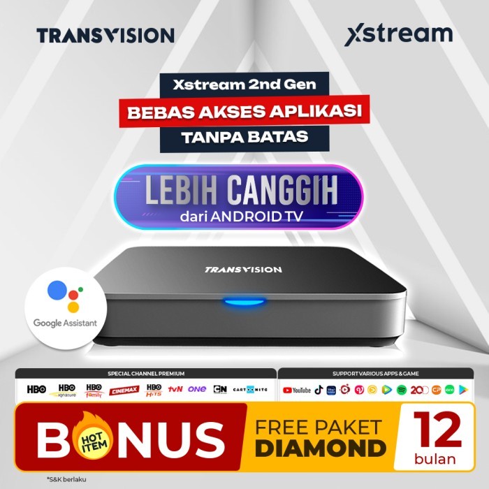 Jual Transvision Android Box Wifi Xstream (Google Certified