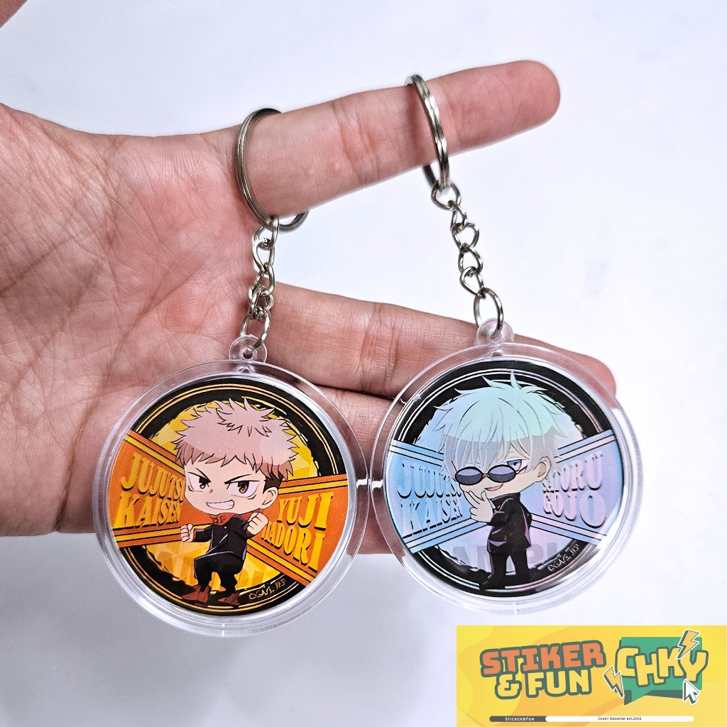 Jual Gantungan Kunci Bulat Akrilik Keychain JUJUTSU KAISEN Gambar ...