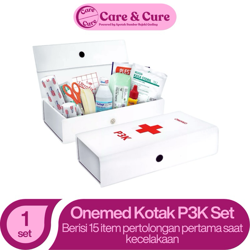 Jual Onemed Kotak P3K 1 Set - First Aid Box / Alat P3K Set | Shopee ...