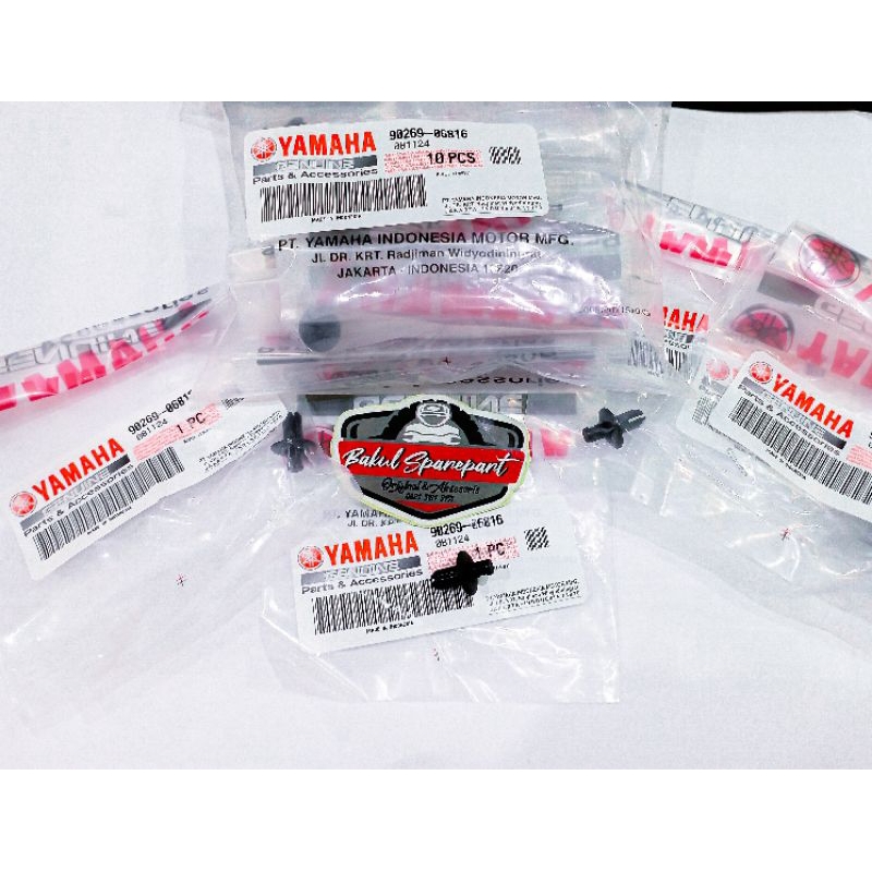 Jual BAUT RIVET PAKU RIVET BODY BODI NMAX NEW NMAX AEROX R15 ORIGINAL ...