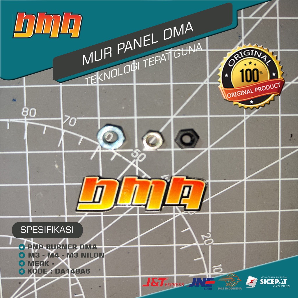Jual Mur Stainless M3 M4 Nilon Mur Panel Dma Mur PCB | Shopee Indonesia