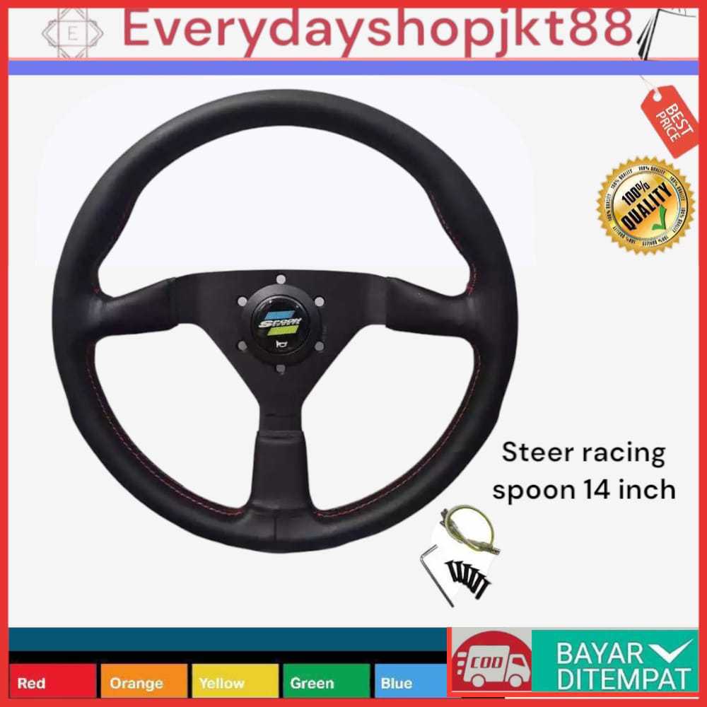Jual Stir Racing Spoon 14 inch Setir Racing Spoon 14 inch Stir Spoon ...