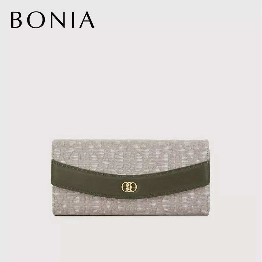 Nuccia Monogram Trifold Long Wallet 