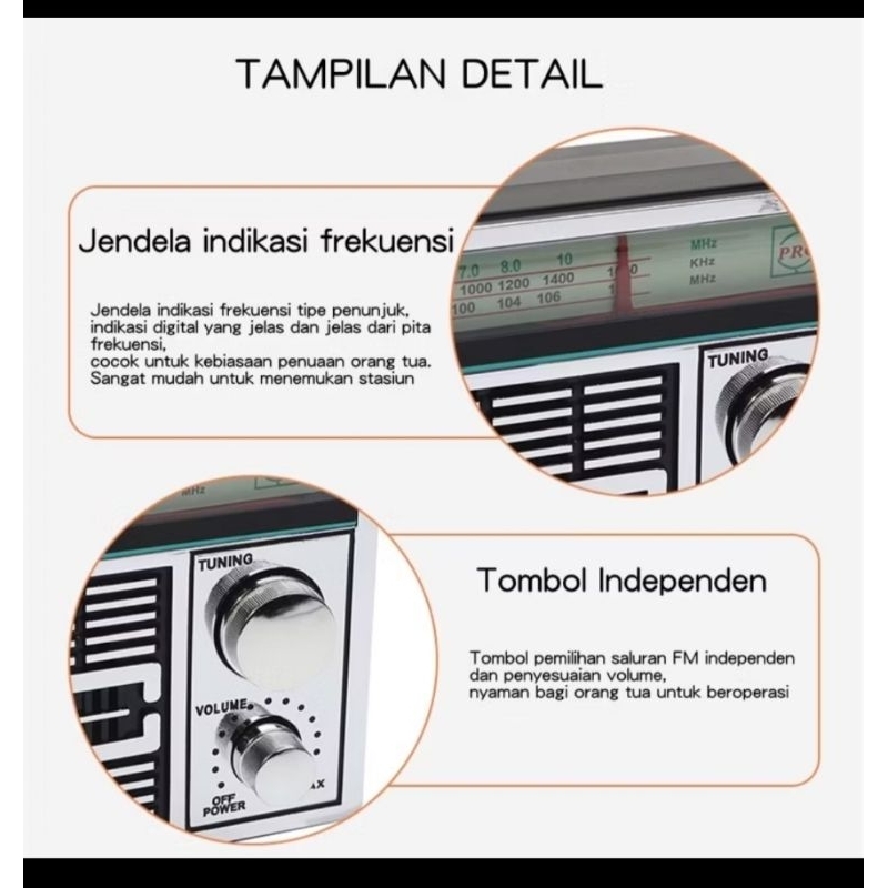 Jual radio jadul internasional F -4250 AM FM ac-dc bisa pakai baterai ...
