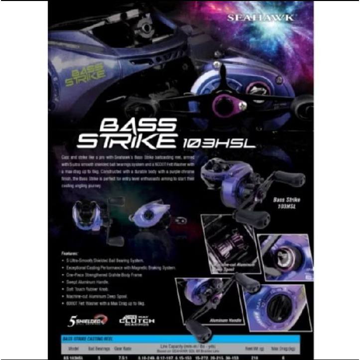 Team Seahawk Bass 103 ベイトリール 7.0:1 Shimano