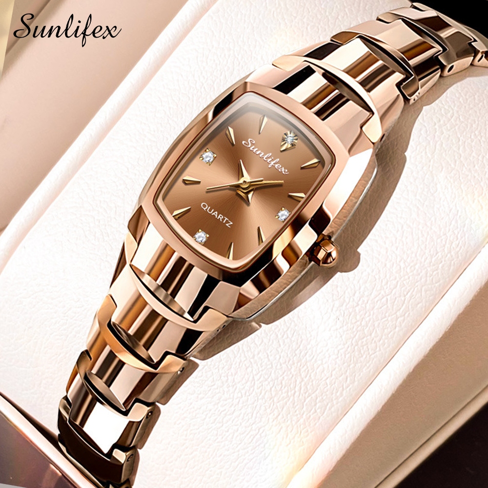 Sunlifex Jam Tangan Wanita Korea Santai Kuarsa Cewek Sl9089