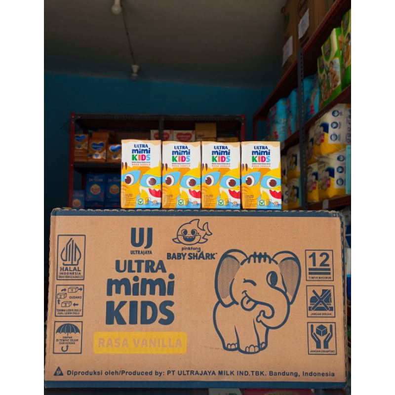 Jual Susu UHT Ultramimi Kids Rasa Vanila 125ml 1 dus isi :40 pack ...