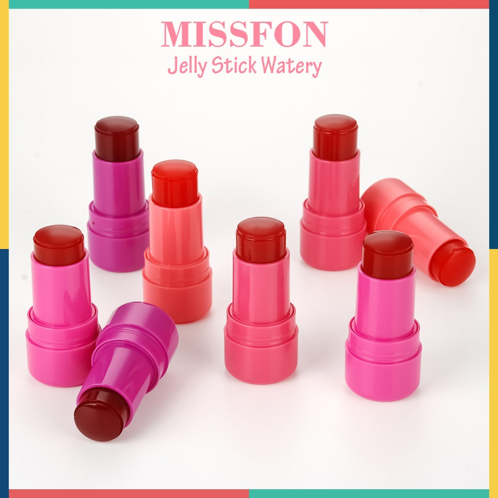 Jual MISS FON Jelly Stick Water Cooling Lip Tint Cheek Blush On Stain ...