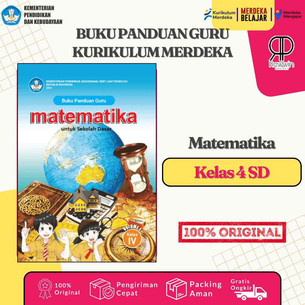 Jual Buku PANDUAN GURU Matematika Vol 1 Kelas 4 SD Kurikulum Merdeka ...