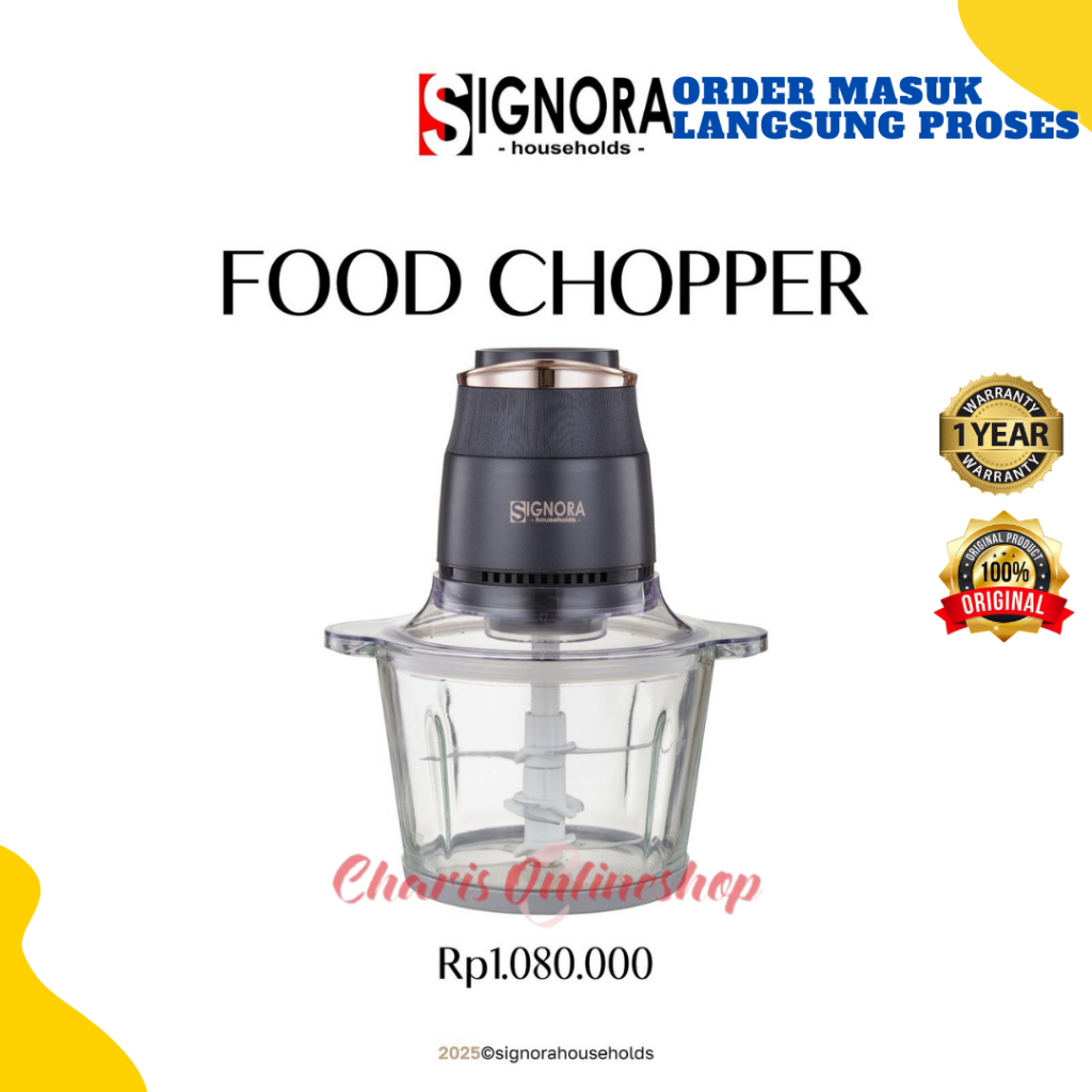 Jual Signora | Food Chopper Blender Penggiling Daging, Bumbu, Bakso ...
