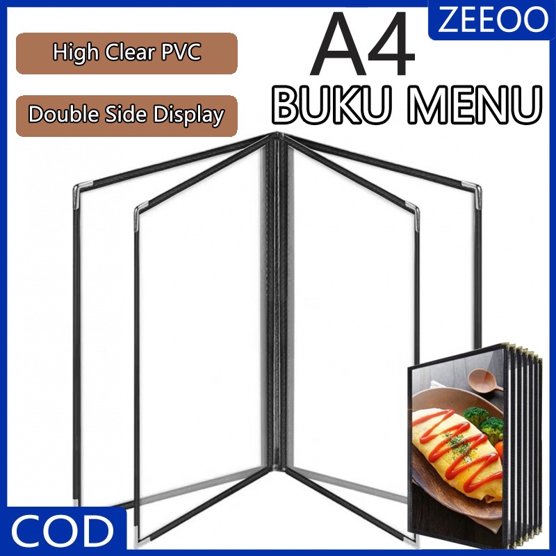 Jual A4 Buku Menu Restoran Kulit Cover Pelindung Menu Cover Menu Sampul ...