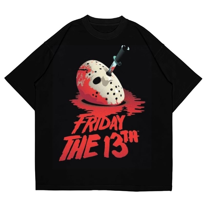 Jual Kaos Friday the 13th black -dereyfin | T-shirt motif baju print ...