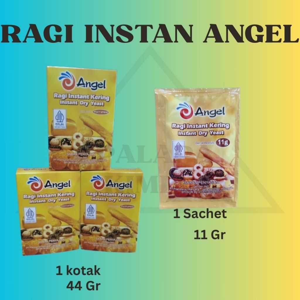 Jual RAGI INSTAN ANGEL 1 KOTAK DAN 1 SACHET | Shopee Indonesia