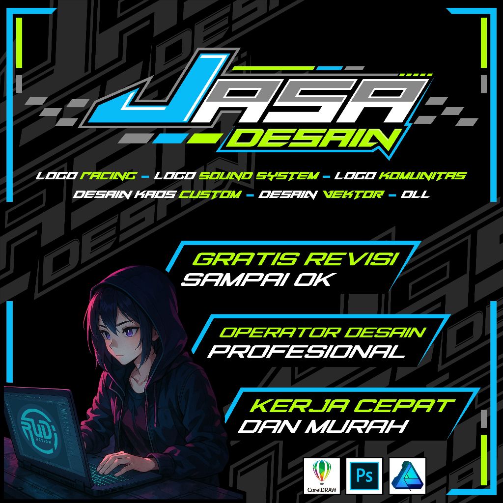 Jual JASA DESAIN LOGO RACING, LOGO SOUND SYSTEM, LOGO KUMUNITAS, DESAIN ...
