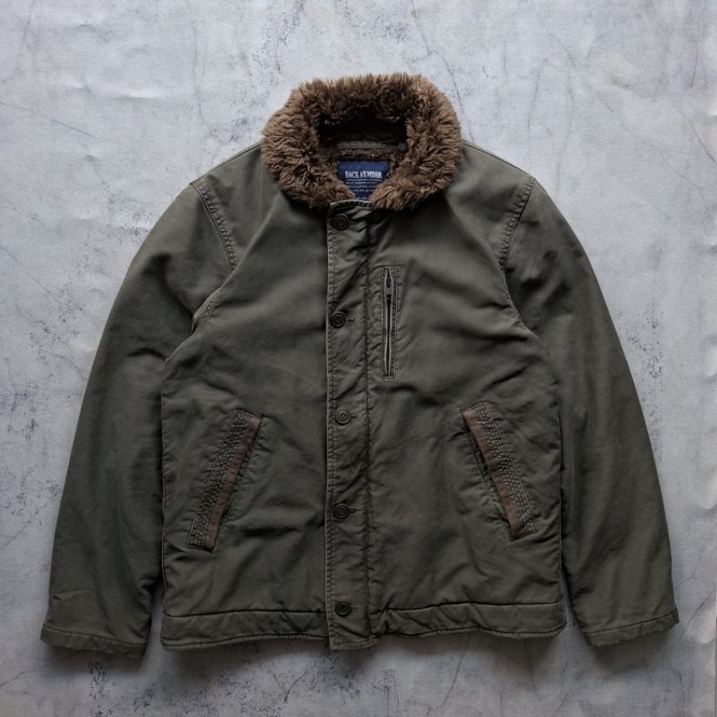 Jual Deck Jacket Military Back Number (olive green) | Shopee Indonesia