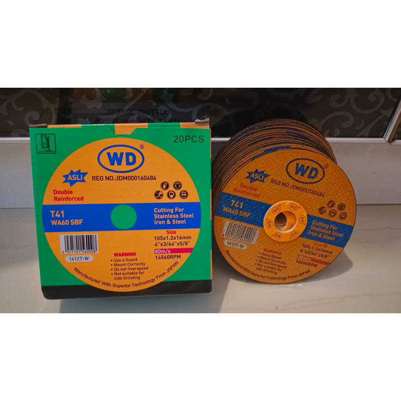 Jual (1 Kotak) Batu Gerinda WD 4 inch batu potong | Shopee Indonesia