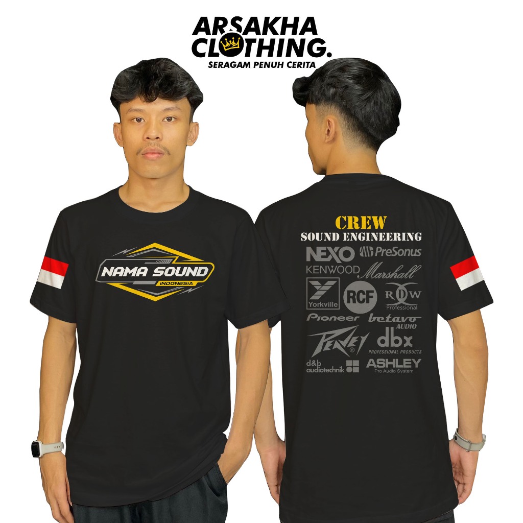Jual Kaos Sound System Gratis Nama Group Crew Engineering Baju Distro ...