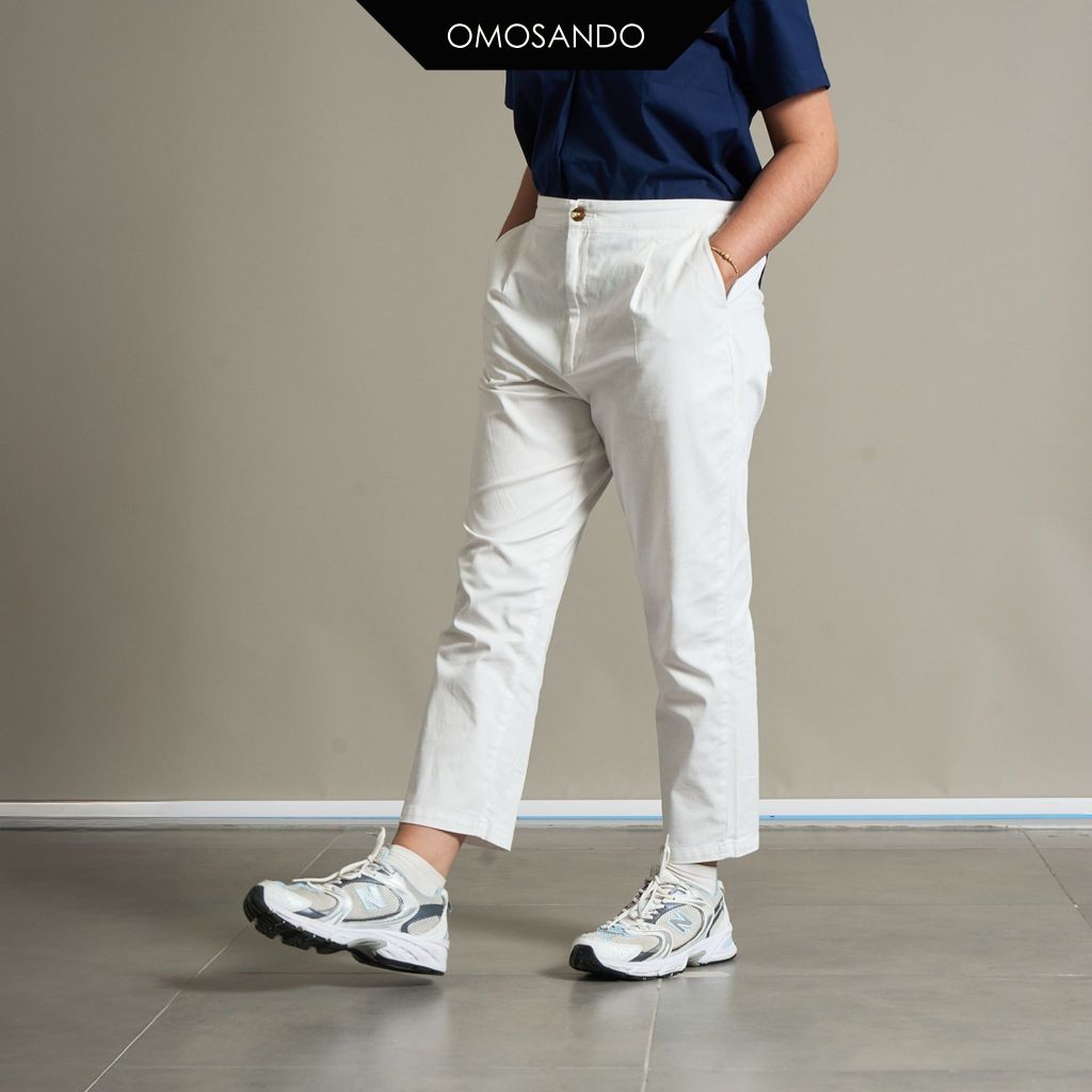 Jual Omosando Celana Chinos Capri Kasual Kantoran Wanita Premium Bahan ...