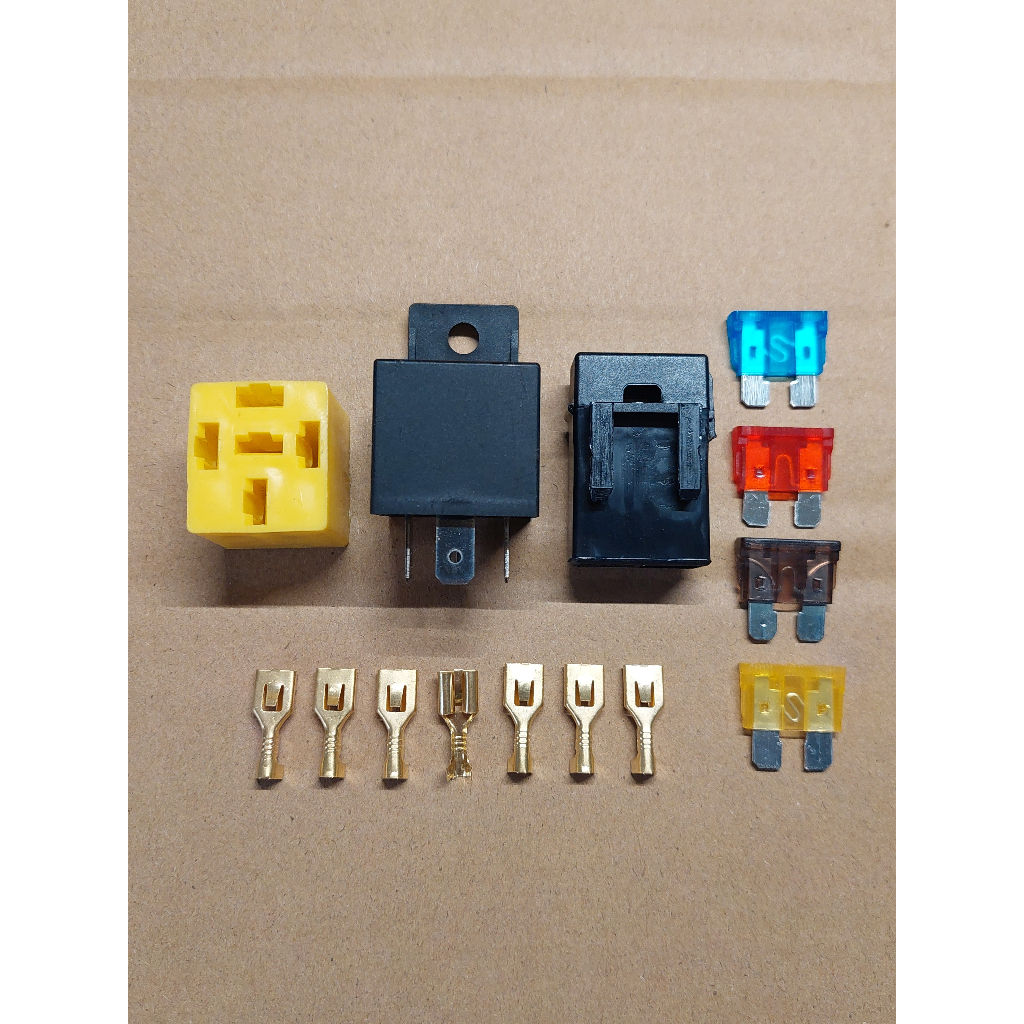 Jual PAKET SET RELAY 5 KAKI 12V 40A+FUSE+BOX+SOCKET+TERMINAL UNTUK ...