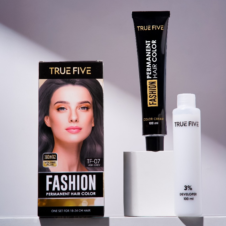 Jual TRUE FIVE Ash Grey [TF 07] Fashion Permanent Hair Color 100ml ...