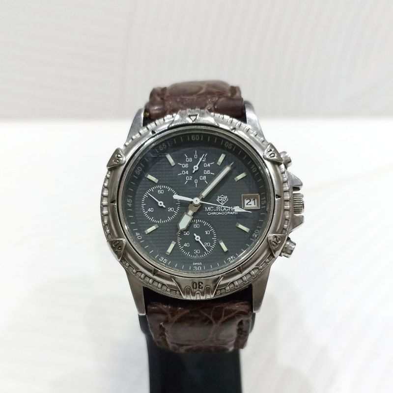 Jual Jam Tangan MC Michelle Rochas Swiss Chronograph Quartz Watch Pria ...