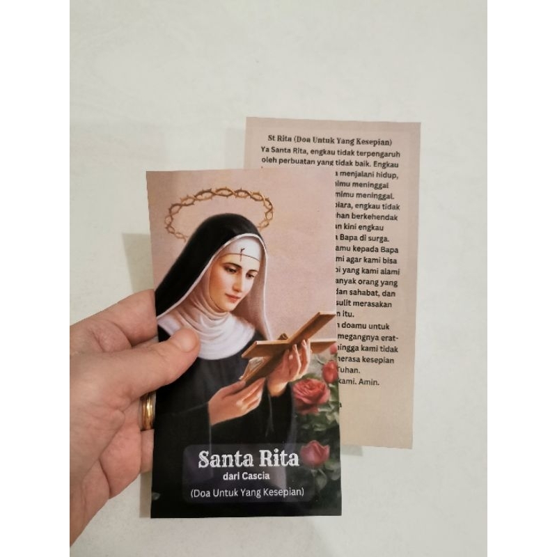 Jual Lembar Doa Santa Rita ( Doa untuk yang kesepian) | Shopee Indonesia