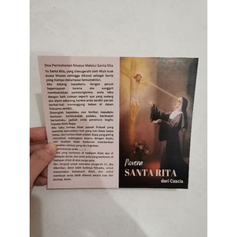 Jual Lembar Doa Novena Santa Rita | Shopee Indonesia