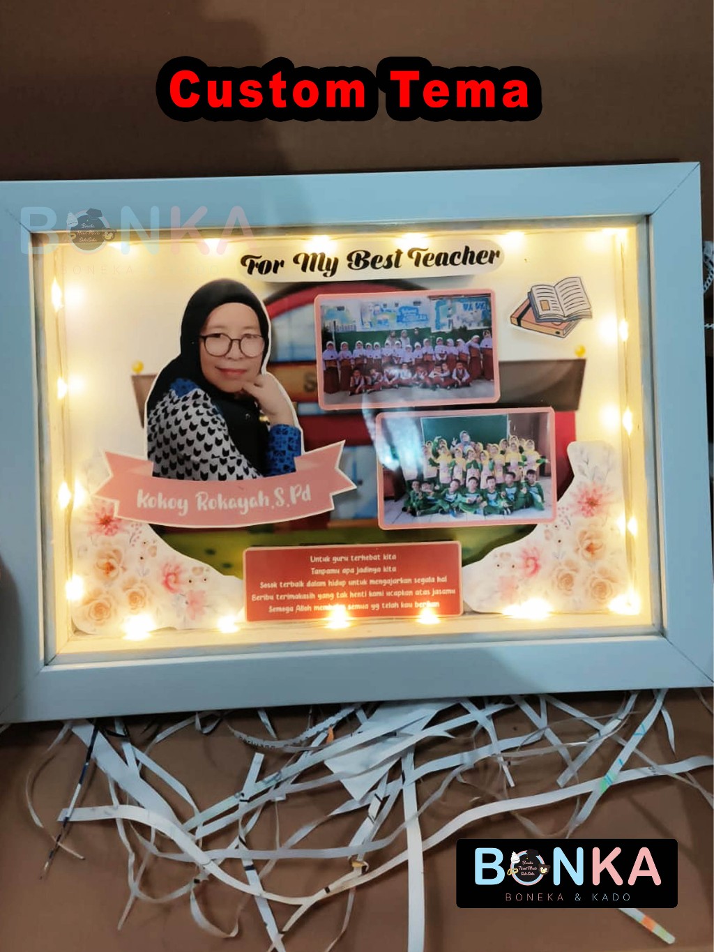 Jual Kado untuk Wali Kelas Hadiah Guru Kelulusan Sekolah Frame Custom ...