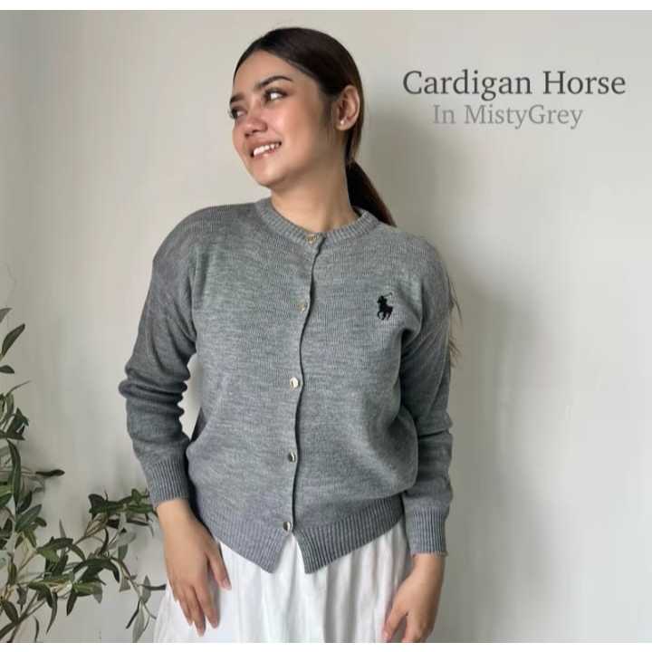 Jual KARDIGAN RAJUT HORSE PREMIUM | Shopee Indonesia