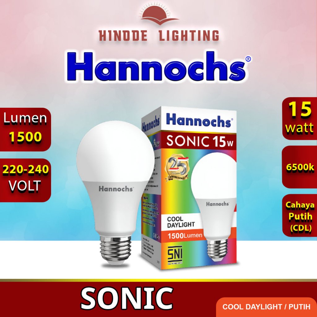 Jual Lampu LED Hannochs Sonic 15W Cahaya Putih (CDL) Bohlam 15 Watt ...