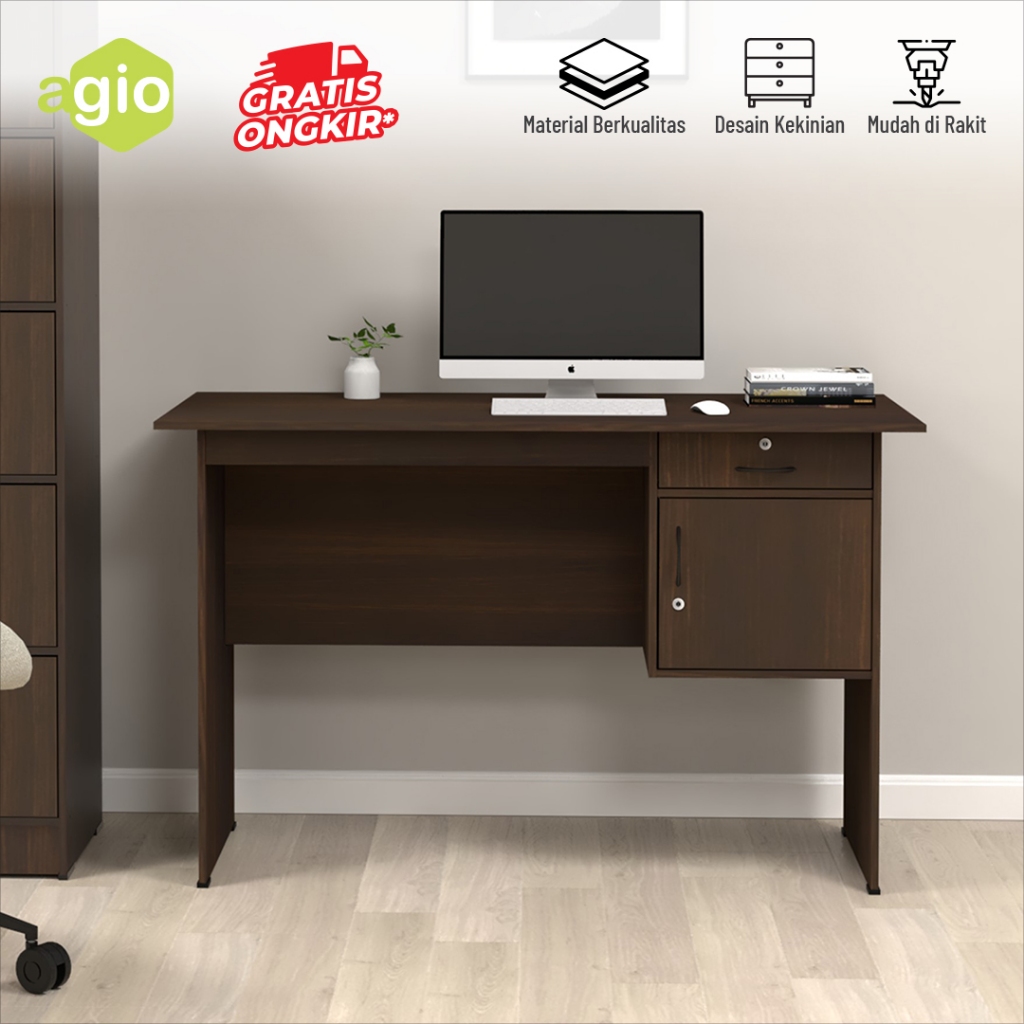 Jual Oggi - Meja Kerja Kantor Minimalis Modern / Working Desk / Agio ...
