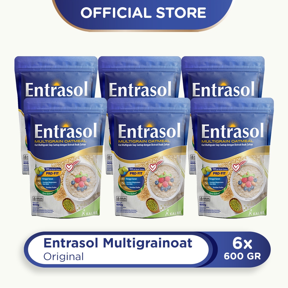 Jual 6 Pack Entrasol Multigrain Oatmeal 600G (6 pcs) | Shopee Indonesia
