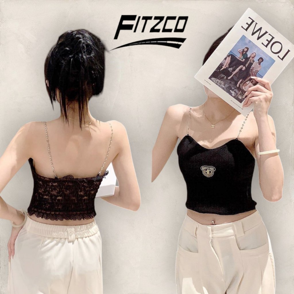 Jual FITZCO 6209## Tanktop Bra Atasan Kemben Bahan Rajut | Shopee Indonesia