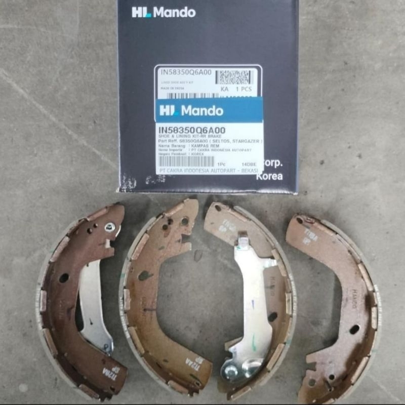 Jual Brake shoe kampas rem Belakang Hyundai STARGAZER 58350 Q6A00 ...