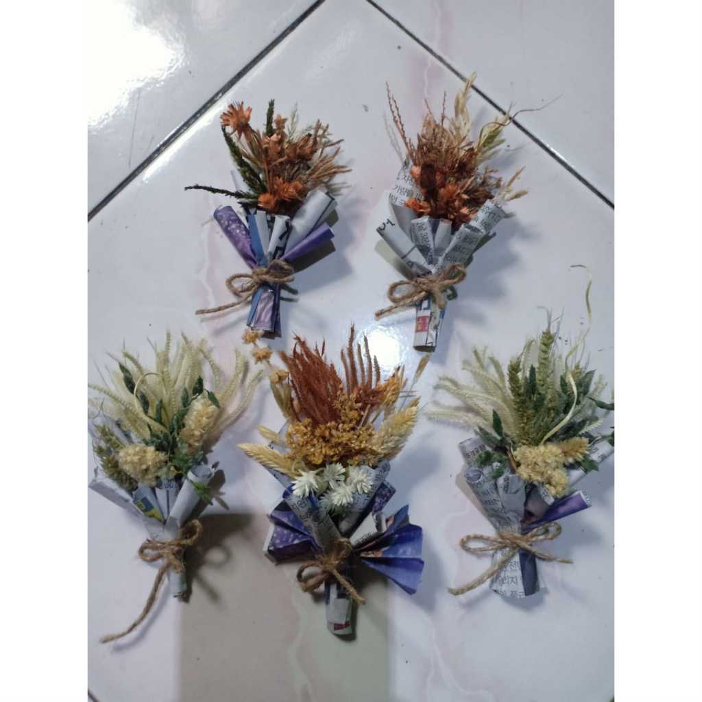 Jual Mini bouquet | buket bunga rustic | mini dried flower | aesthetic ...