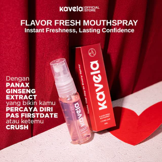 KAVELA Flavor Fresh Lychee Love Mouth Spray - Mouth Spray Mulut Fresh untuk Menghilangkan Bau Mulut Penyegar Mulut Parfum Mulut