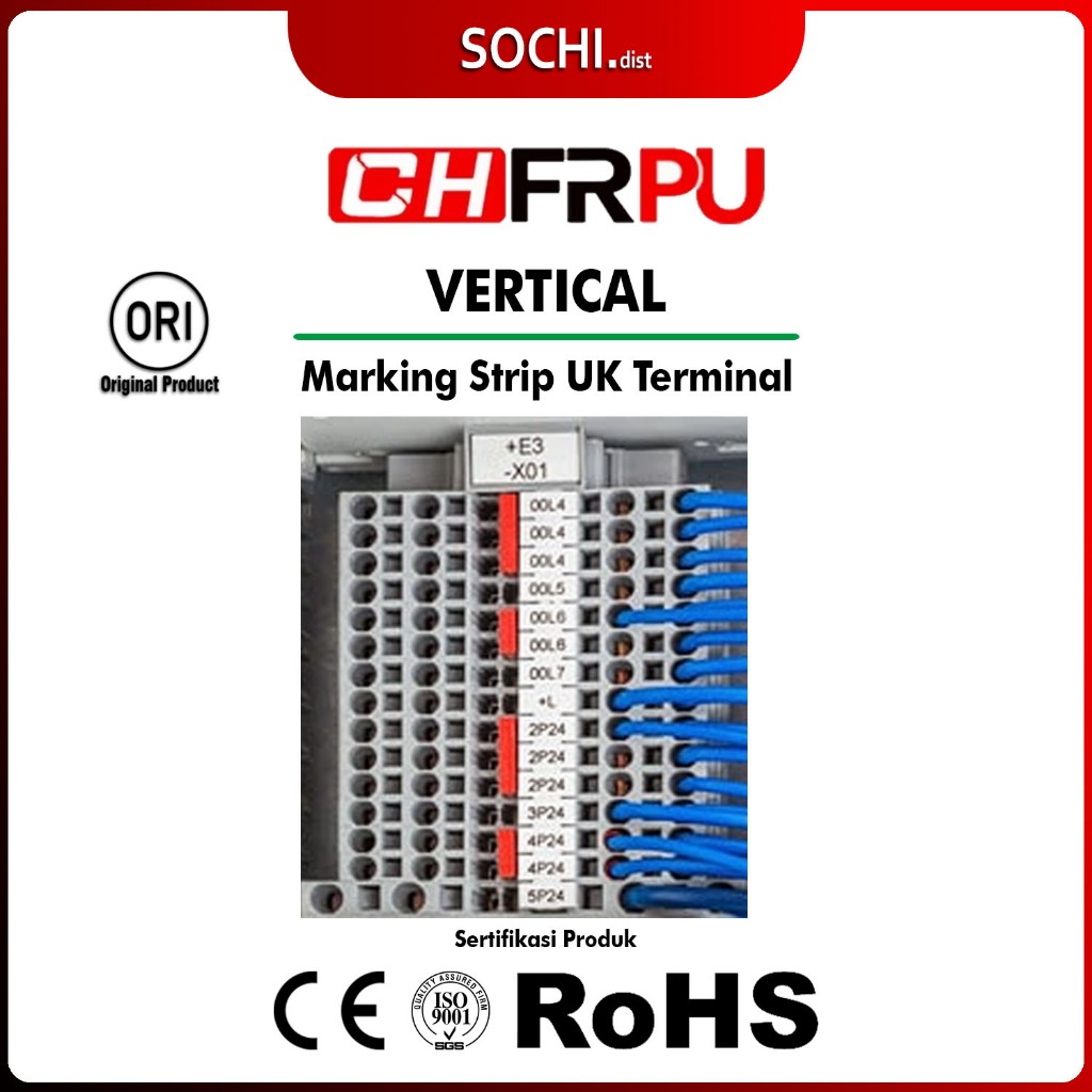 Jual Marking Strip Vertical UK Terminal Block | Shopee Indonesia
