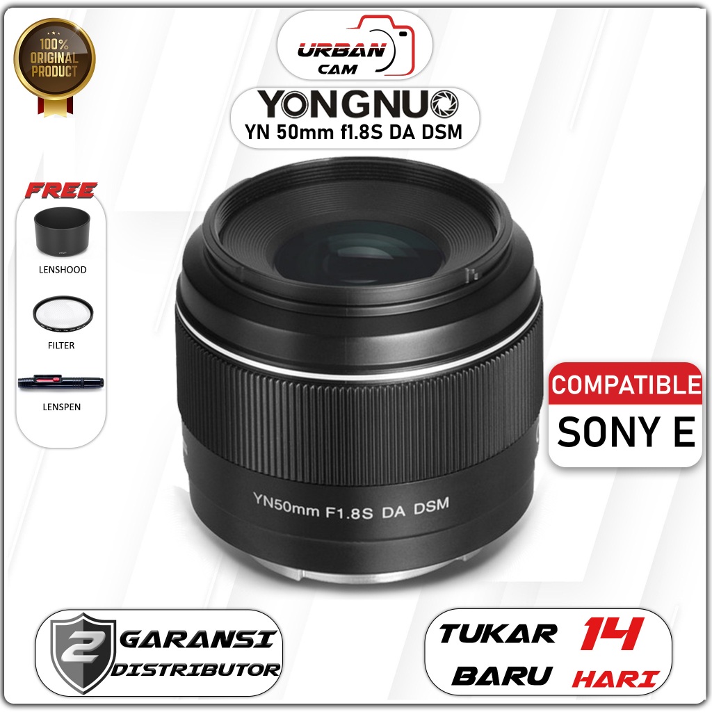 YONGNUO YN50MM F1.8C objectif de caméra à mise au point automatique AF à grande