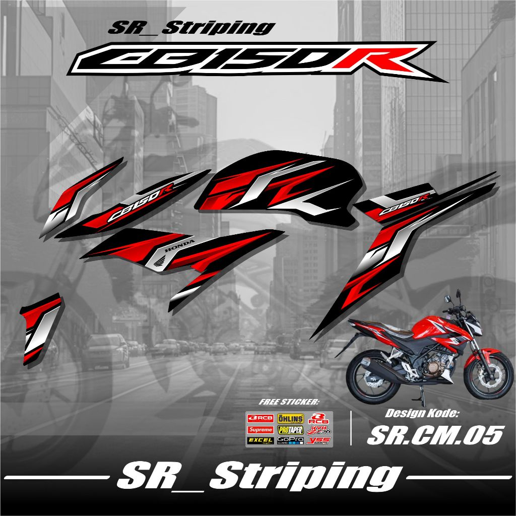 Jual Sticker Striping CB150R Facelift - Stiker List Variasi Motor Honda ...