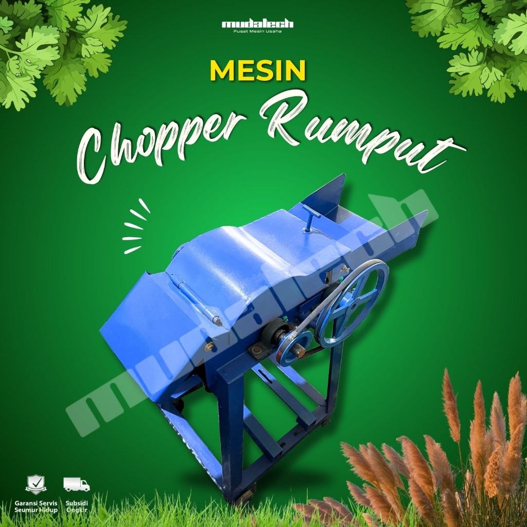 Jual Mesin Pencacah Rumput Ranting Chopper Rumput Sedot Pakan Ternak ...